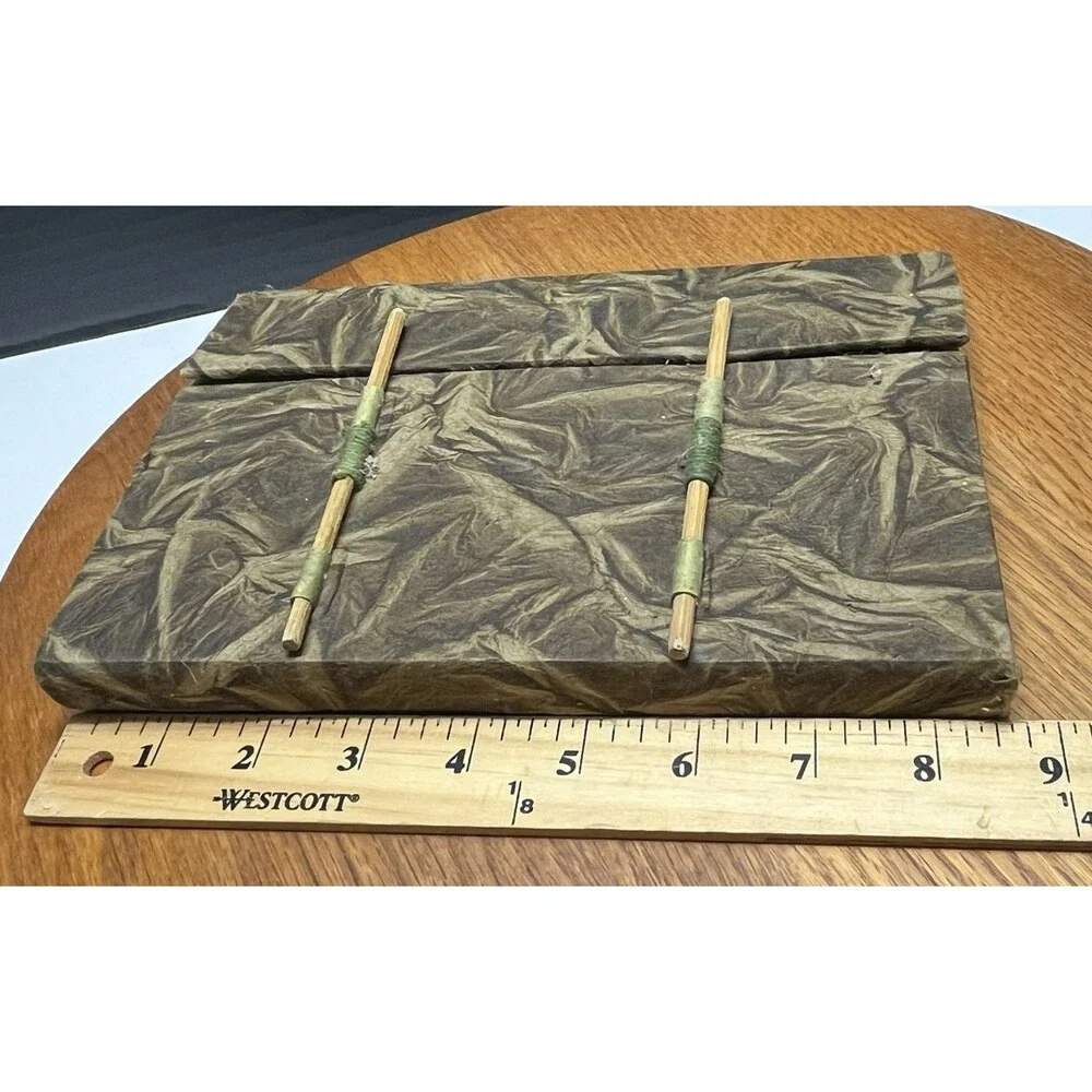 Made in Nepal Journal Paper is Bark of a Daphne Bush Wood Slide Sticks to Close